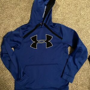 Under Armour Blue Hoodie with Black Logo